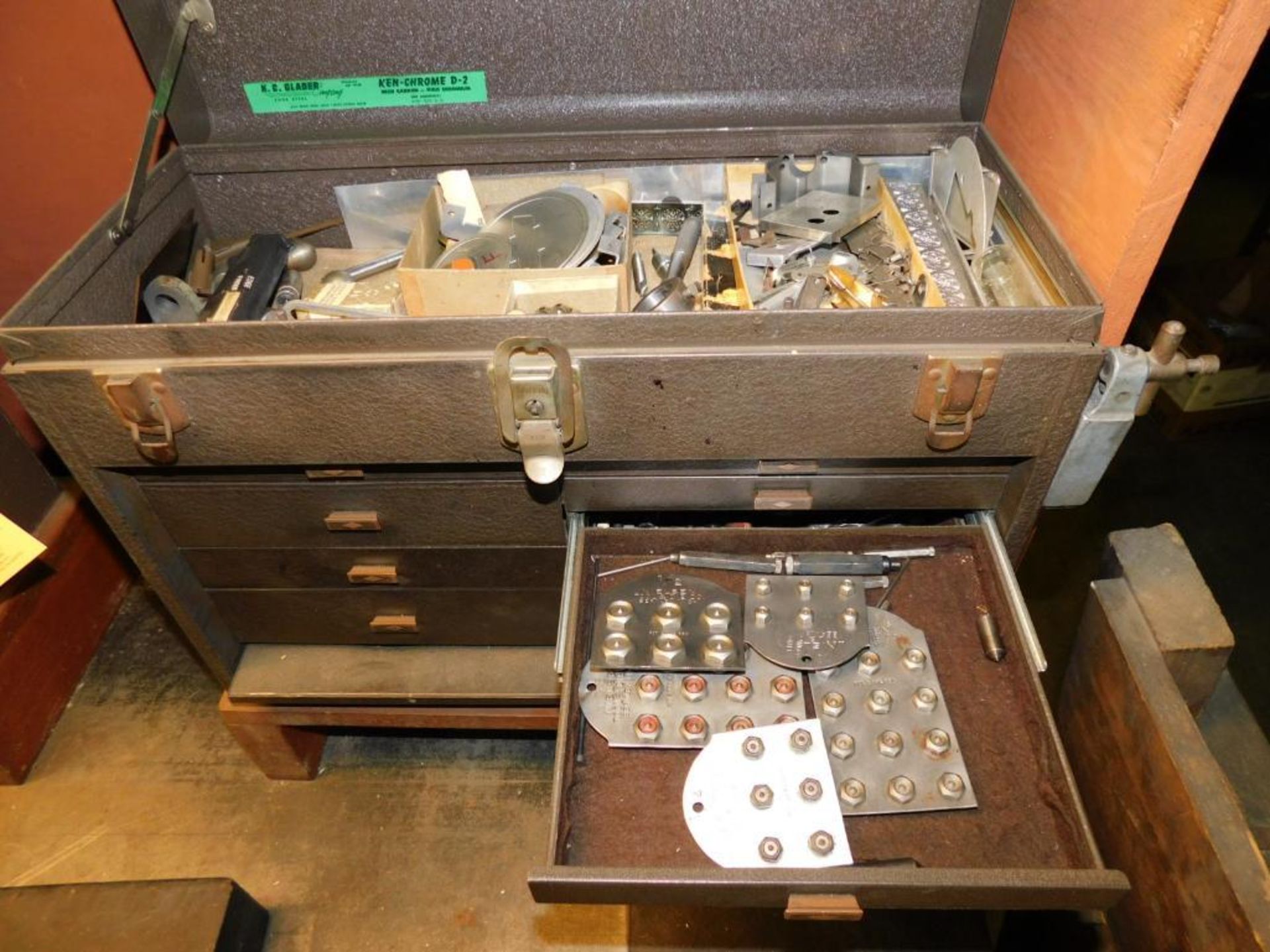 Kennedy Machinist Tool Box w/Contents - Image 7 of 9
