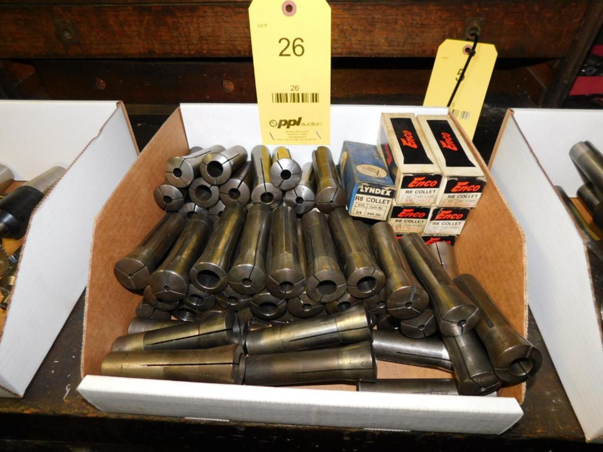 LOT: (6) NEW Enco R8 Collets, (1) Lyndex R8 Collet, Assorted R8 Collets - Image 2 of 4