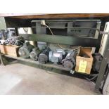 LOT: (10) Assorted Electric Motors (CONDITIONS UNKNOWN), Machine Parts