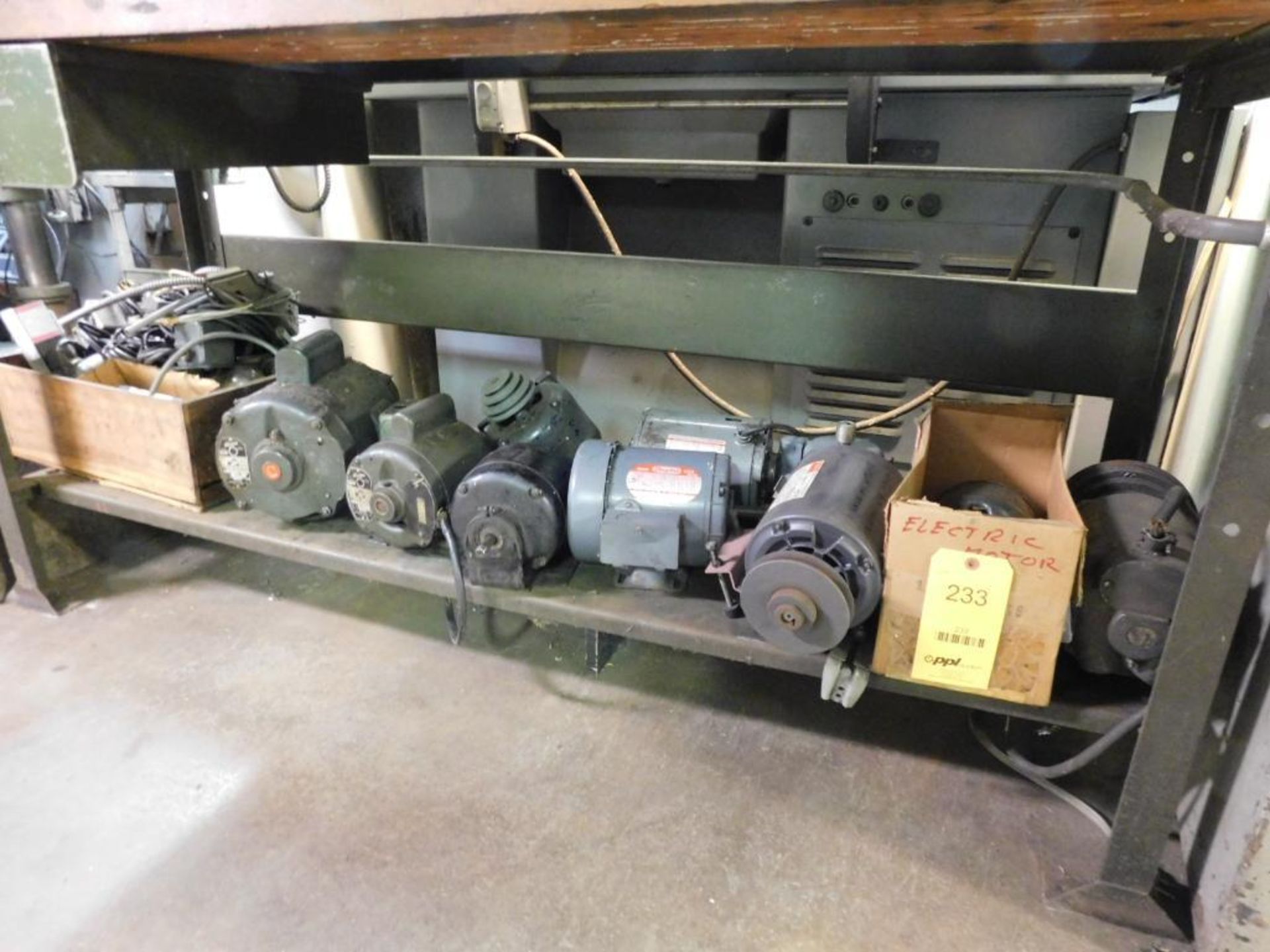 LOT: (10) Assorted Electric Motors (CONDITIONS UNKNOWN), Machine Parts