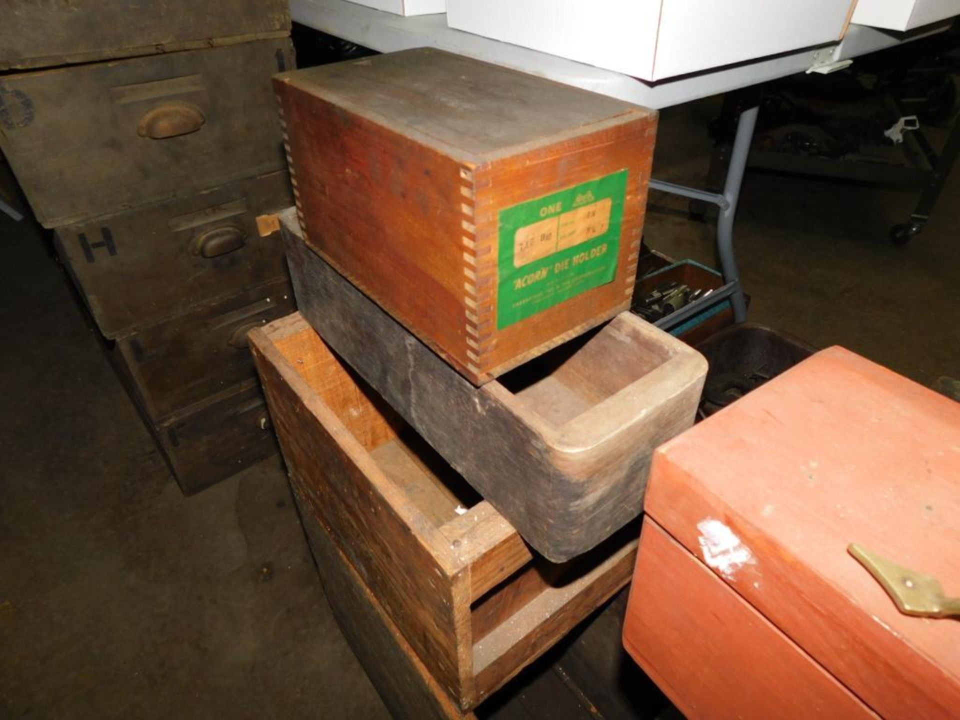 LOT: Assorted Vintage Wood Crates & Tins - Image 5 of 11