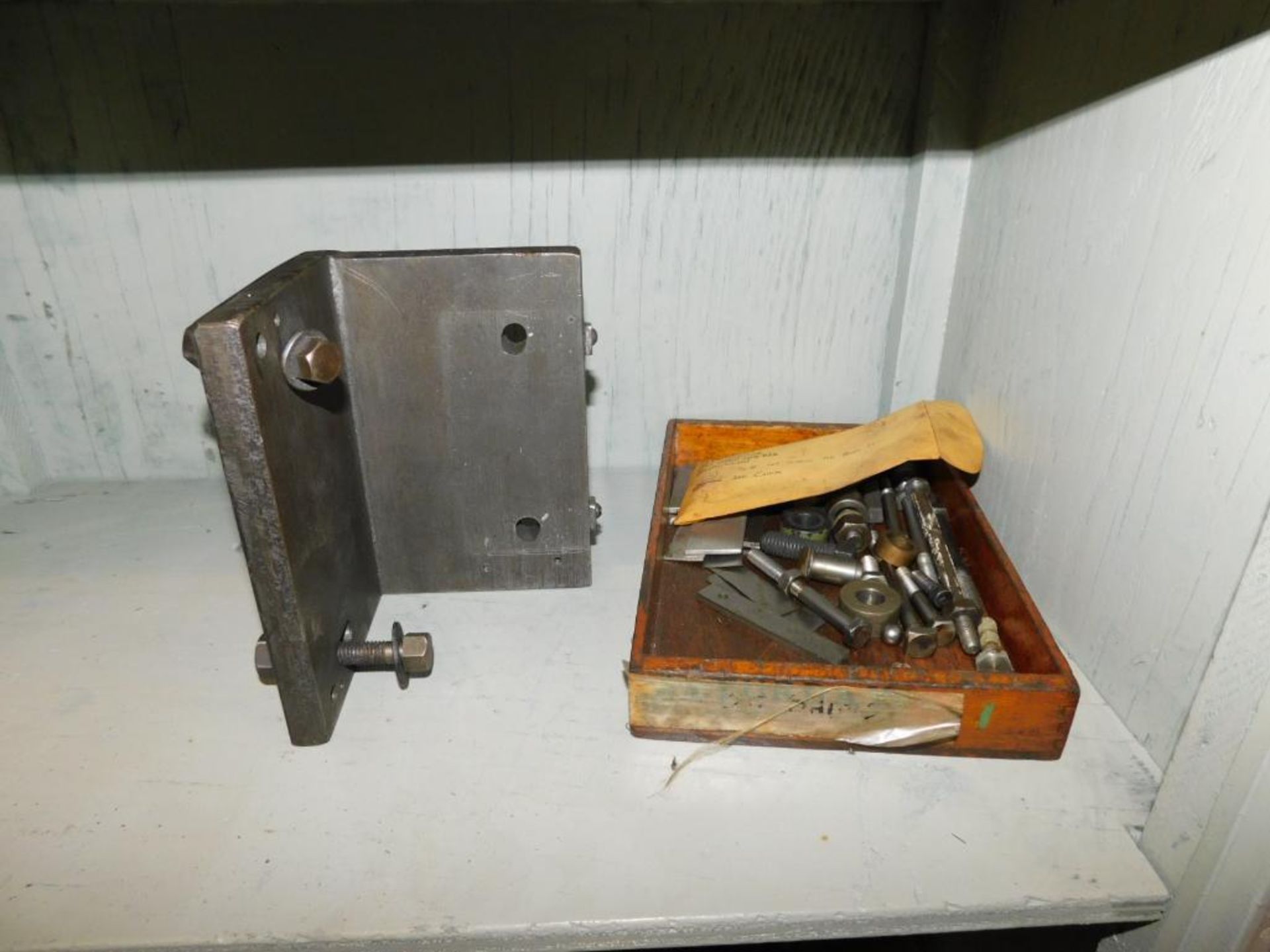 LOT: (2) Shelves w/Misc. Lathe Accessories & Tooling - Image 10 of 10