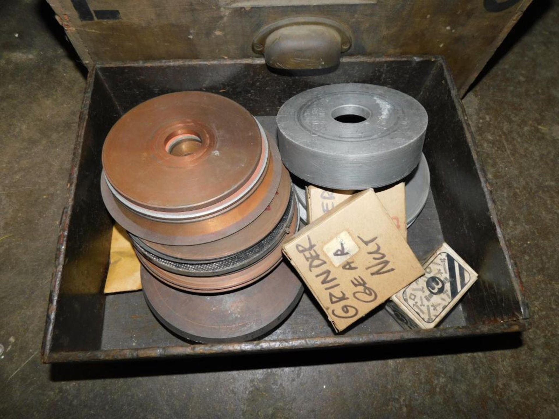 LOT: Assorted Grinding Wheels in Vintage Wood Drawer - Image 5 of 5