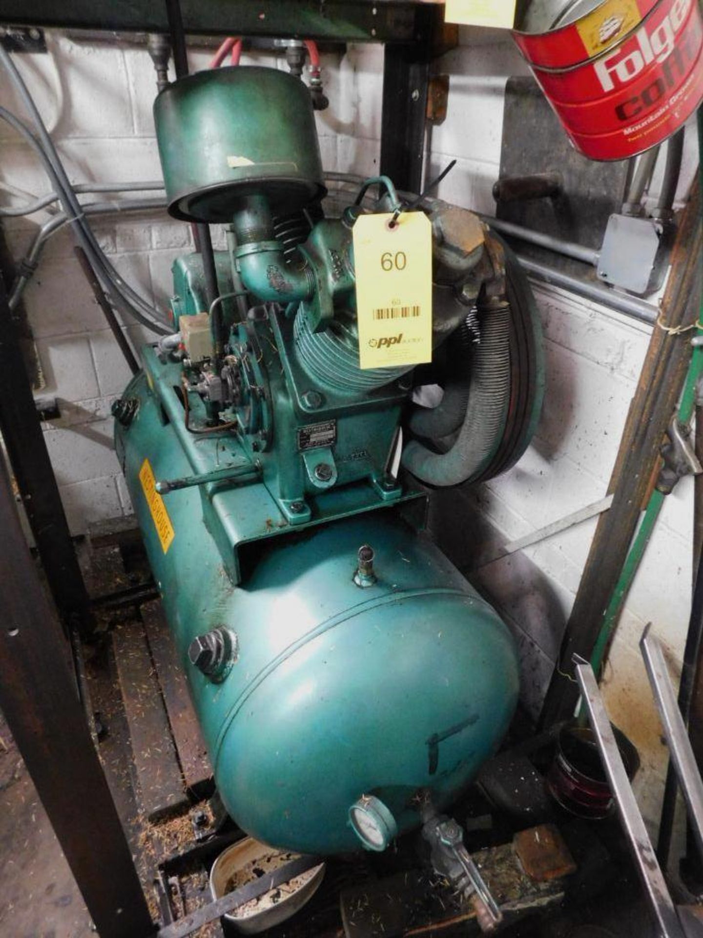 Westinghouse Model 3VC Air Compressor, S/N 454X294, 5 HP - Bild 4 aus 7