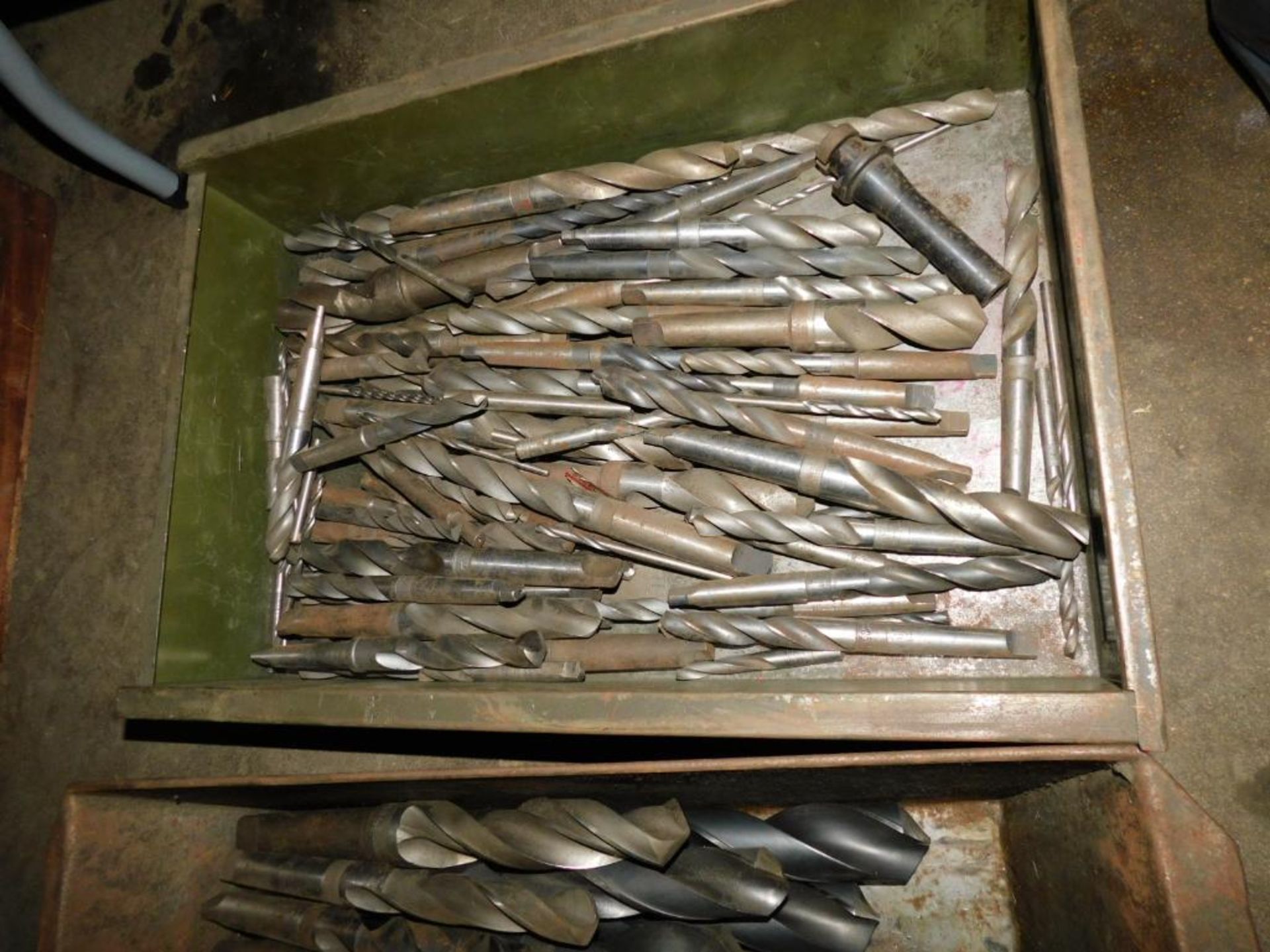 LOT: Assorted Taper & Straight Shank Drill Bits in (2) Metal Tubs - Image 3 of 3