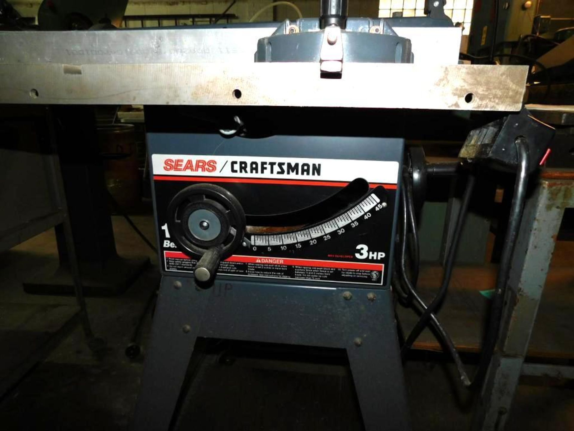 Sears/Craftsman Model 113.298762 10" Table Saw, 3 HP - Image 2 of 7