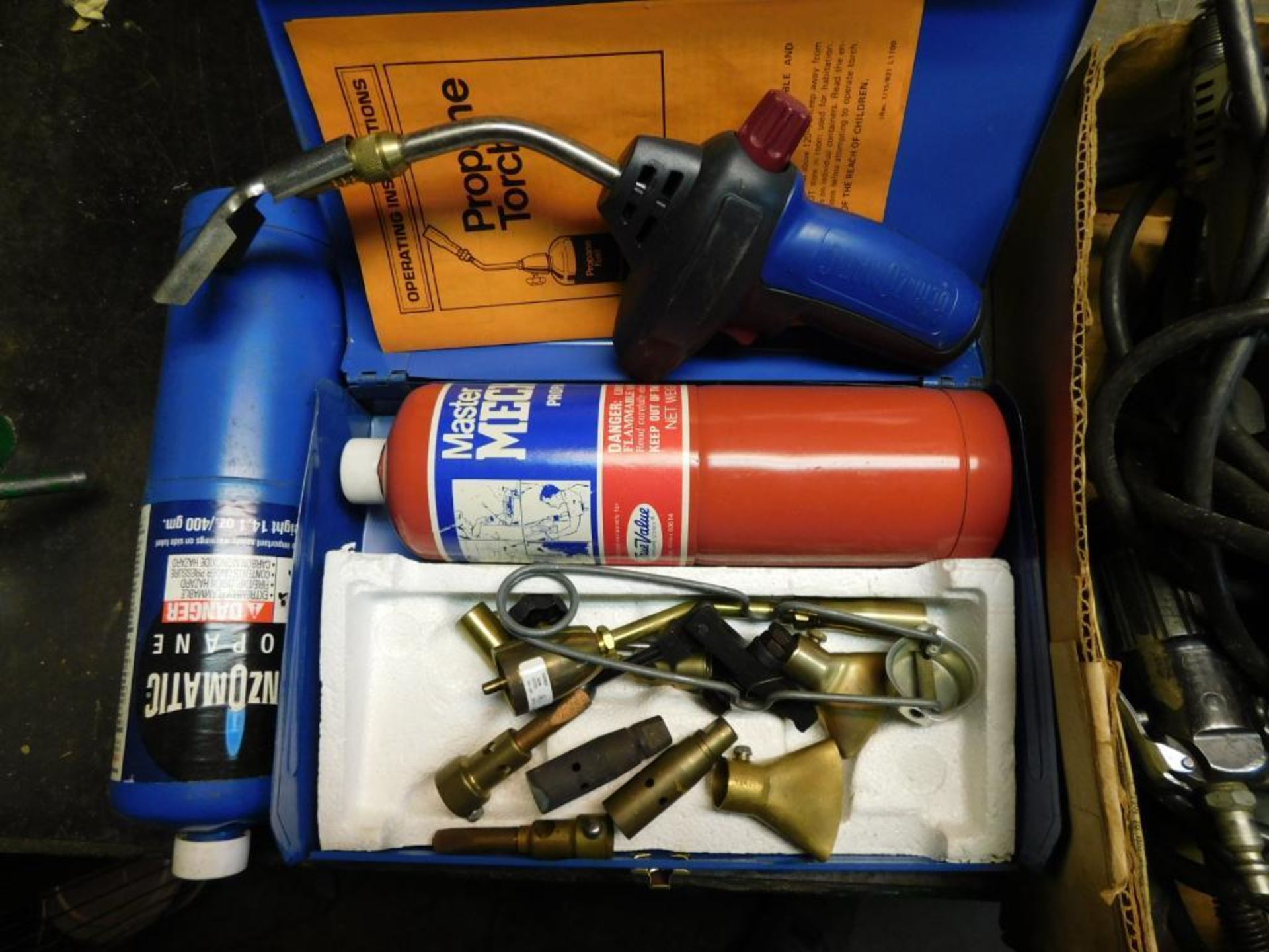 LOT: 1/2" Pneumatic Impact Wrench w/Sockets, Assorted Air Tools, Makita Die Grinder, Propane Torch K - Image 11 of 11