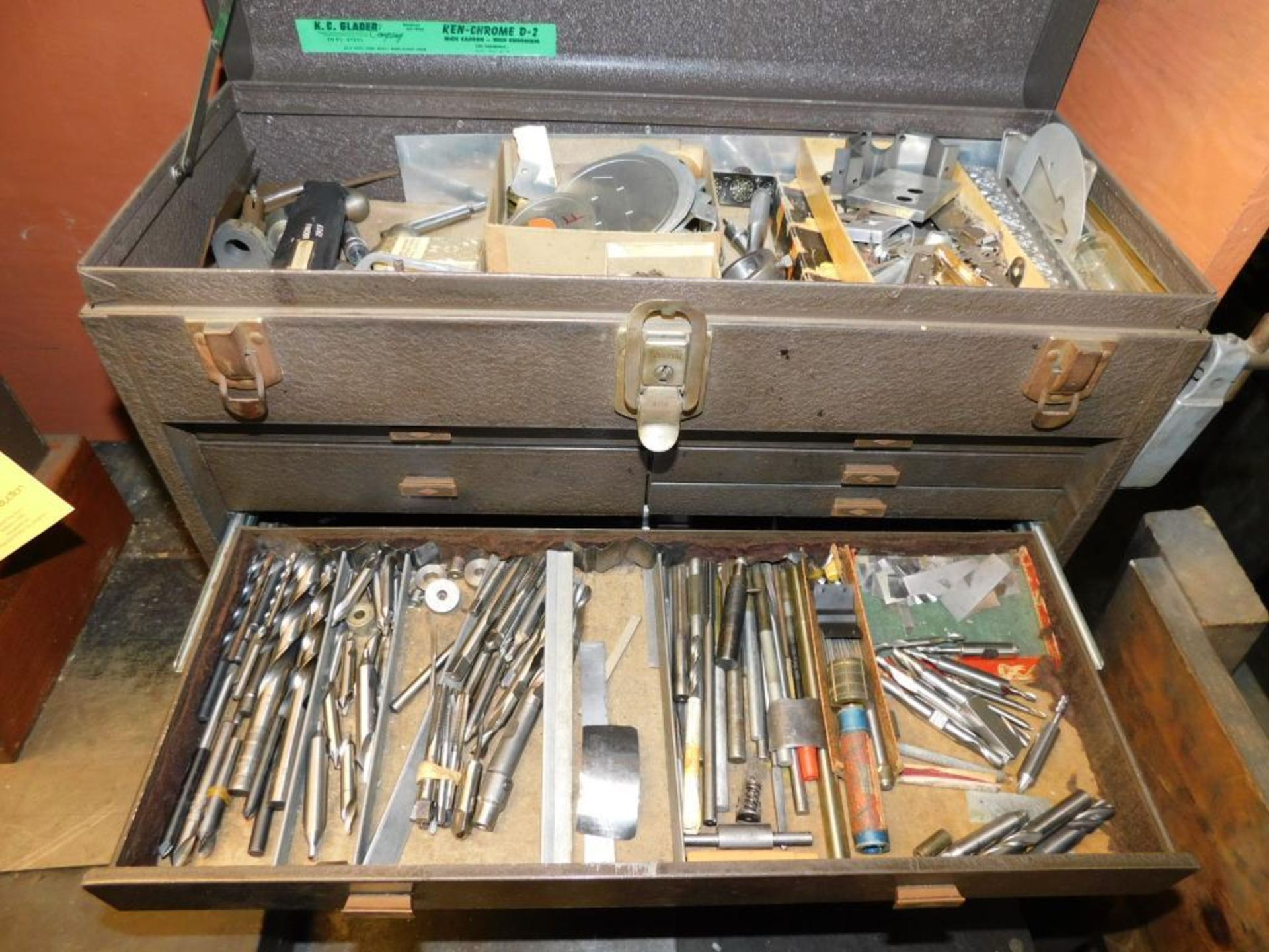 Kennedy Machinist Tool Box w/Contents - Image 8 of 9