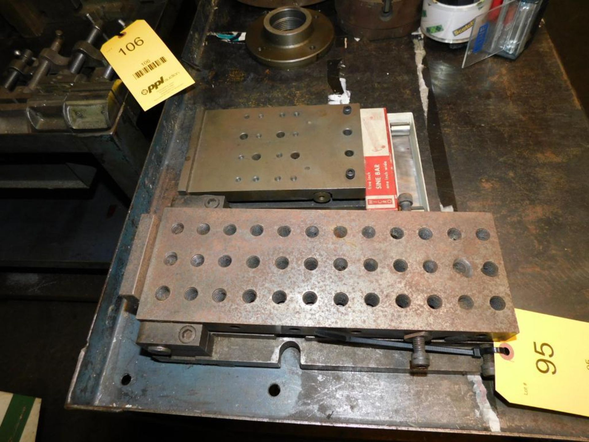 LOT: (1) 12" x 4.5" Sine Plate, (1) 7.5" x 5" Sine Plate, Micro 5" Sine Bar, 1" Wide - Image 3 of 4