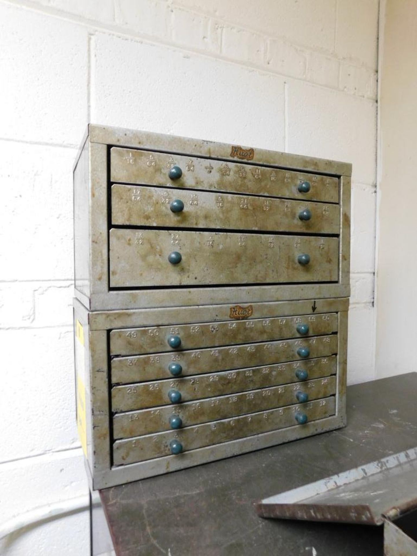 LOT: (2) Huot Drill Index Library w/Assorted Drill Bits