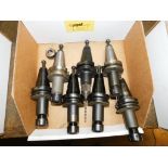 LOT: (7) Assorted Command BT40 ER 20 CNC Tool Collet Holders