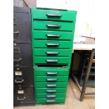 LOT: (2) Hamilton 6-Drawer Wood Cabinet (EMPTY)