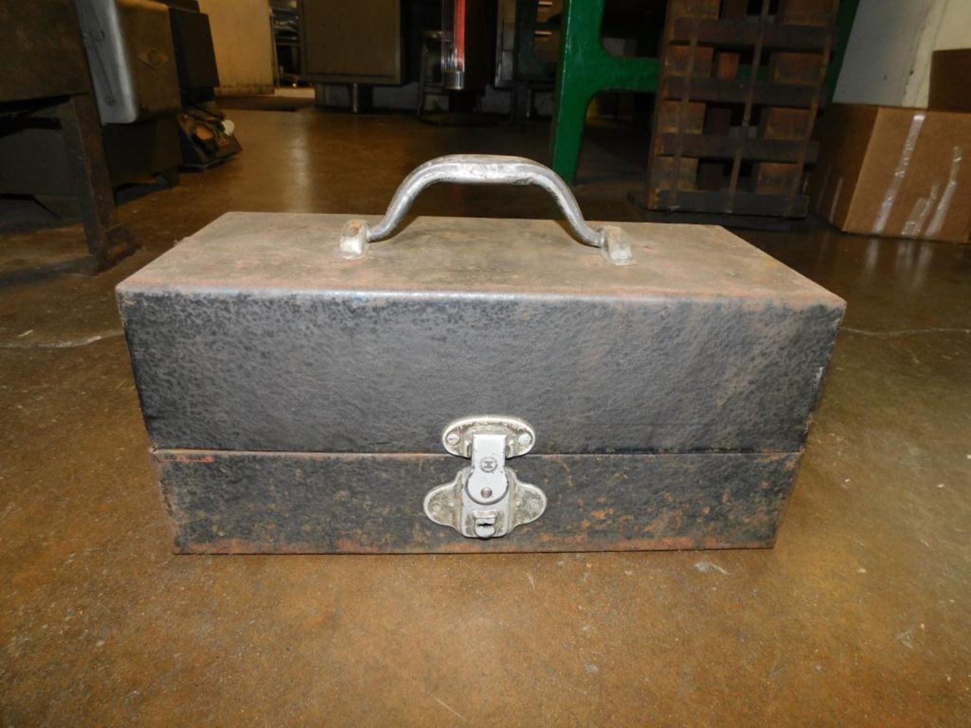 LOT: (2) Metal Tool Boxes w/Contents, (5) Metal Empty Tool Boxes - Image 7 of 9