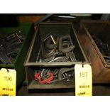 LOT: Assorted C-Clamps in Metal Tub