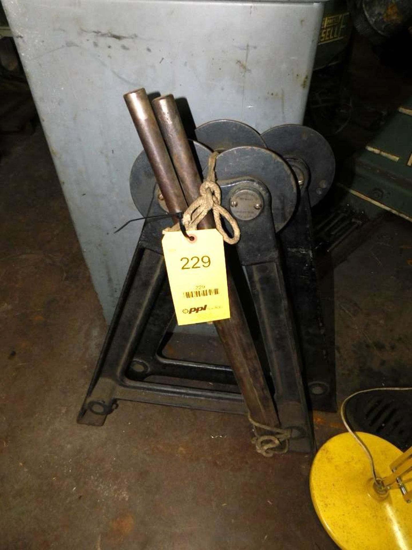 LOT: Balancing Stand, (2) Pairs of Cast Iron Table Legs