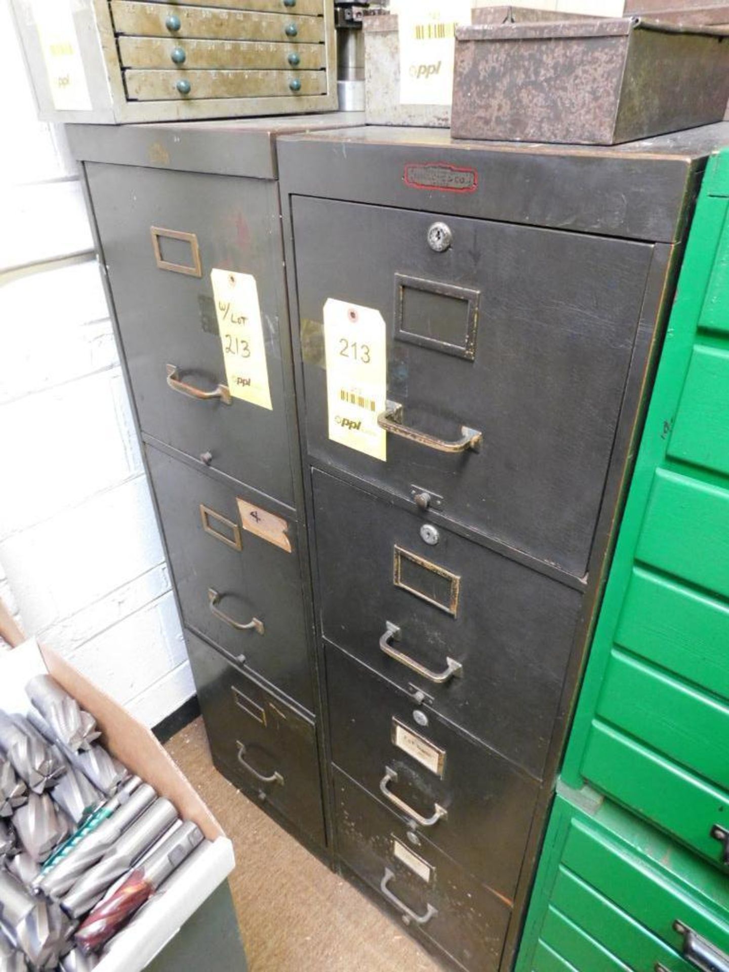 LOT: (2) Vintage Filing Cabinets (EMPTY)