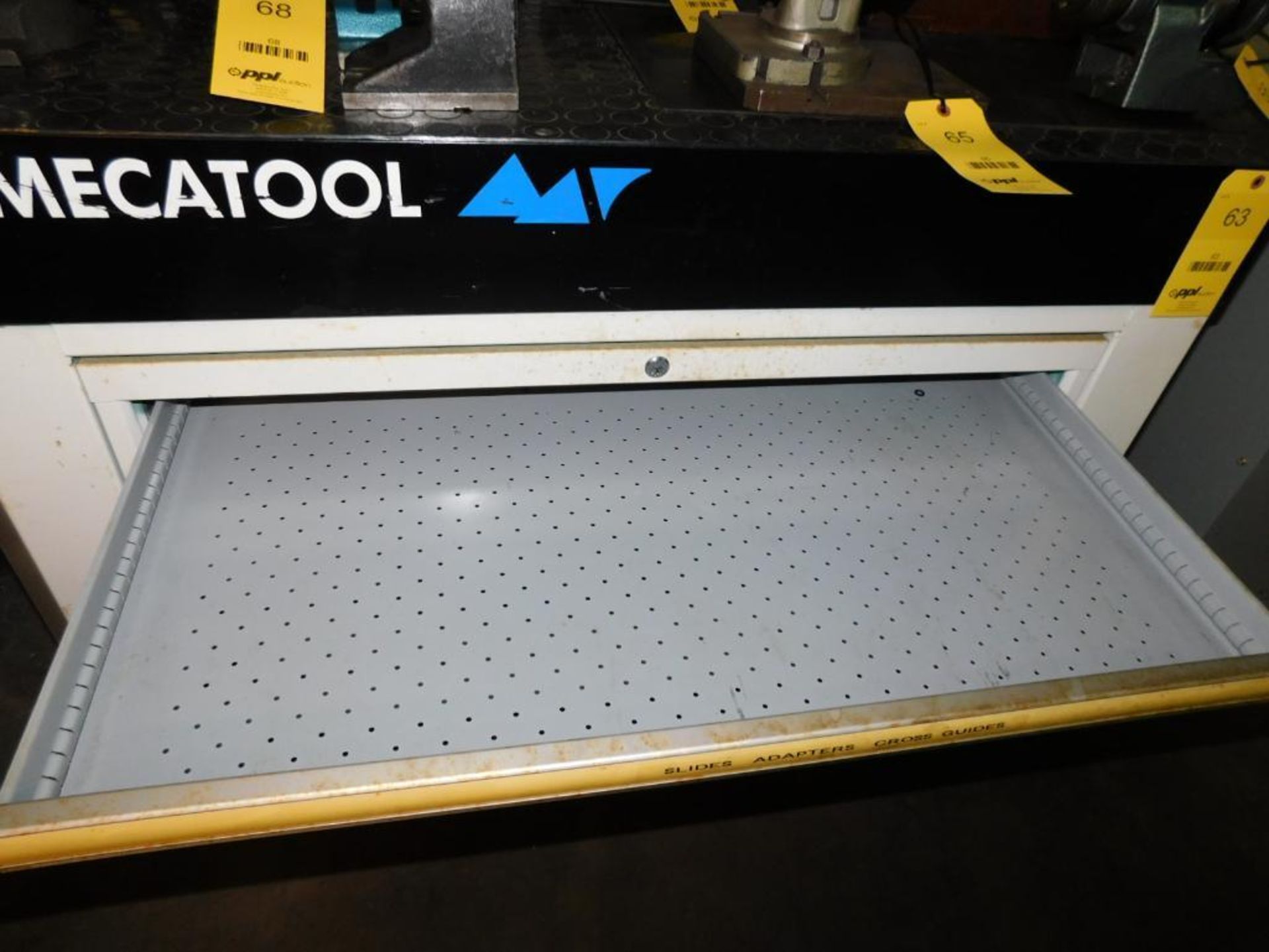 MecaTools 4-Drawer Rolling Tooling Cabinet w/24" x 16" Granite Plate on Top (EMPTY - NO CONTENTS) - Image 7 of 10