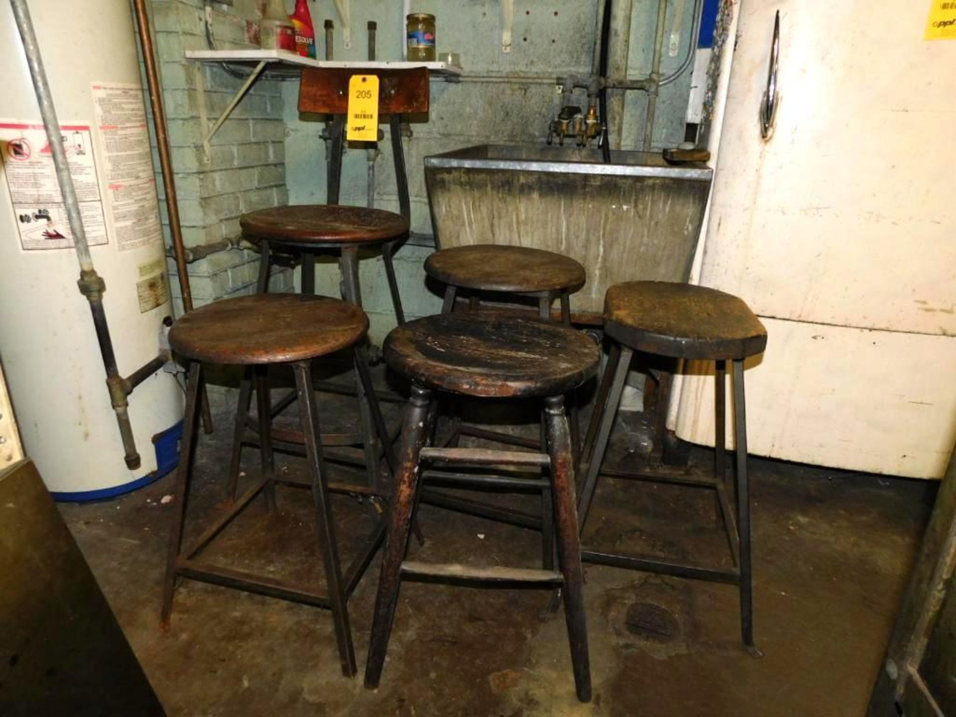 LOT: (5) Assorted Shop Stools - Image 2 of 4