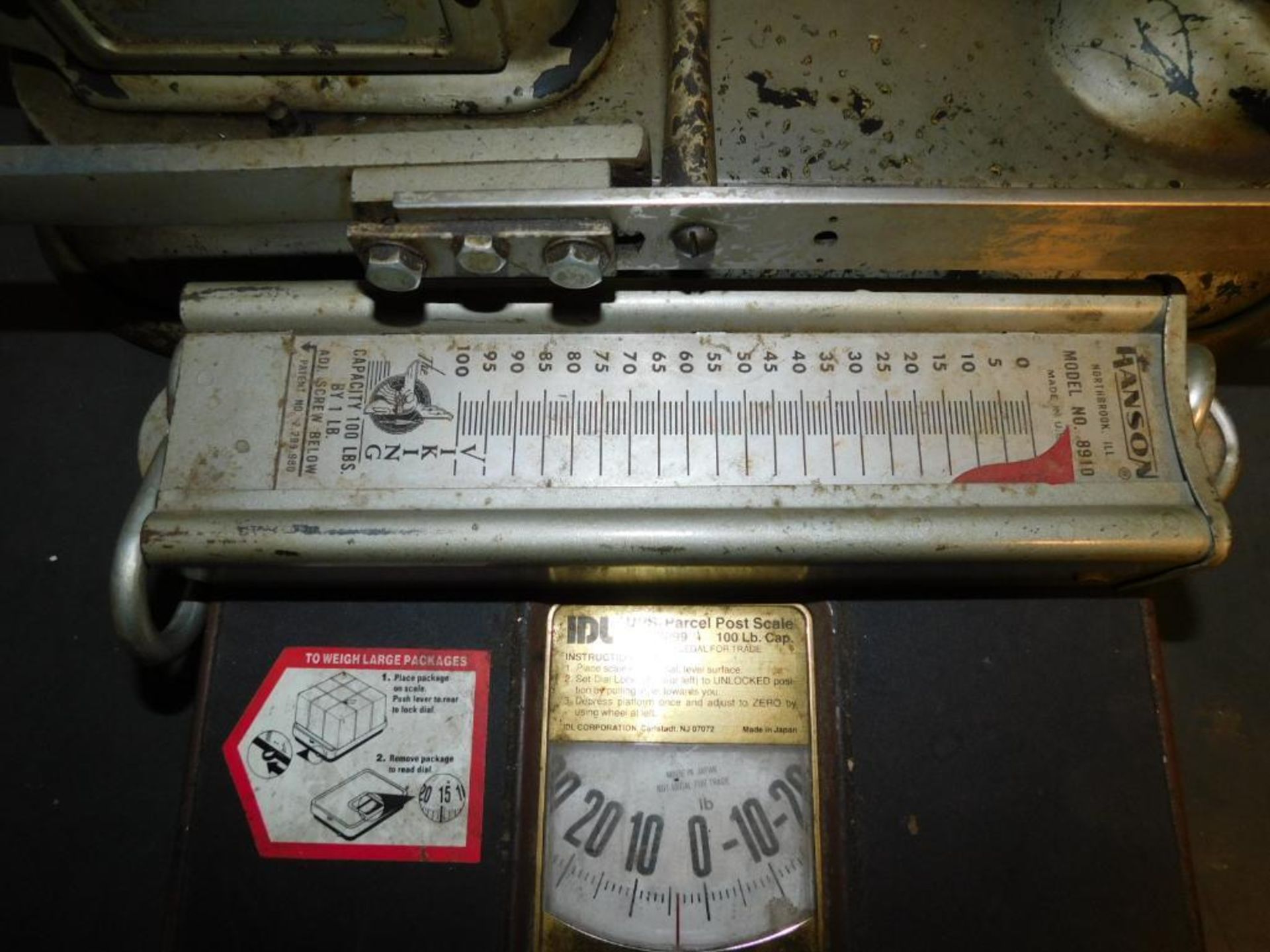 LOT: Vintage Counting Scale, Viking 100 Lb. Cap. Hanging Scale, 100 Lb. Cap. Parcel Post Scale - Image 7 of 7