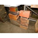 LOT: Assorted Vintage Wood Crates & Tins