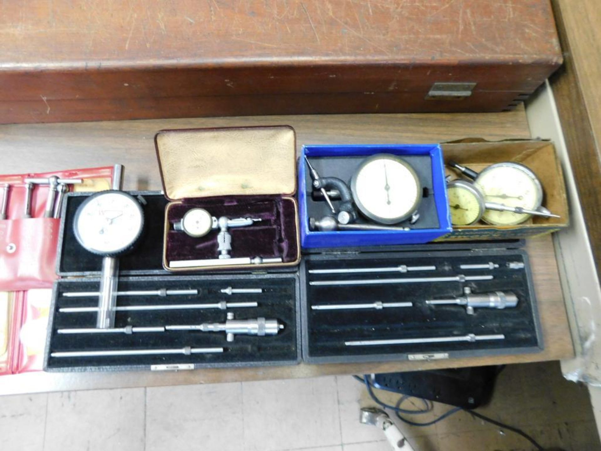 LOT: Assorted Inspection Equipment, Telescoping Gages, Radius Gages, Starrett No. 2 Micrometer Dial - Image 4 of 10