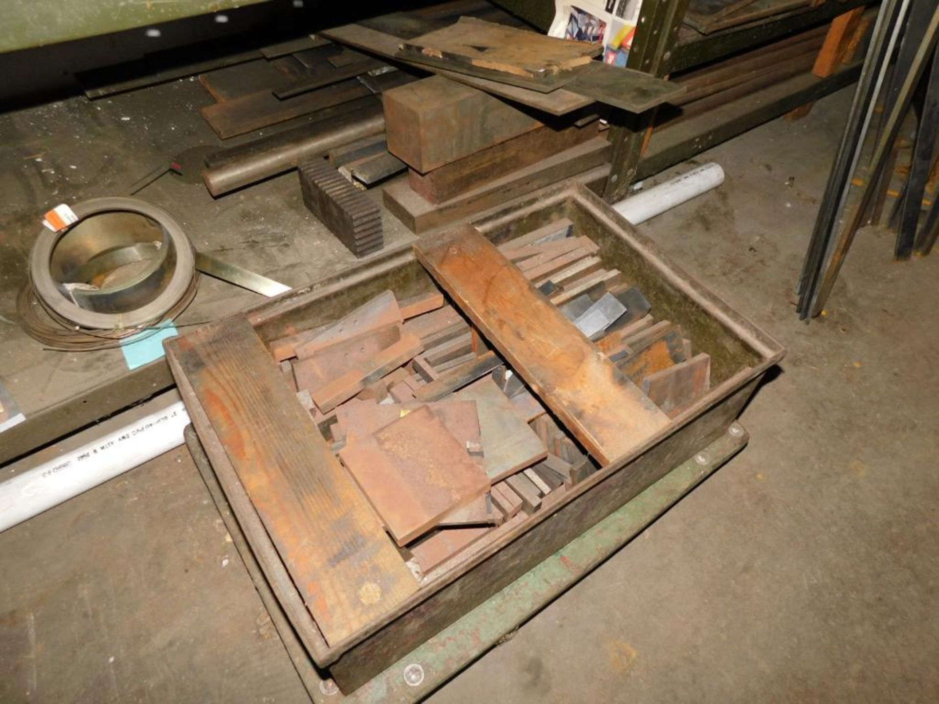 LOT: (3) Shelves w/Assorted Round, Flat, Angle Stock, Cold & Hot Rolled Steel, Aluminum, Copper, Sta - Image 8 of 45