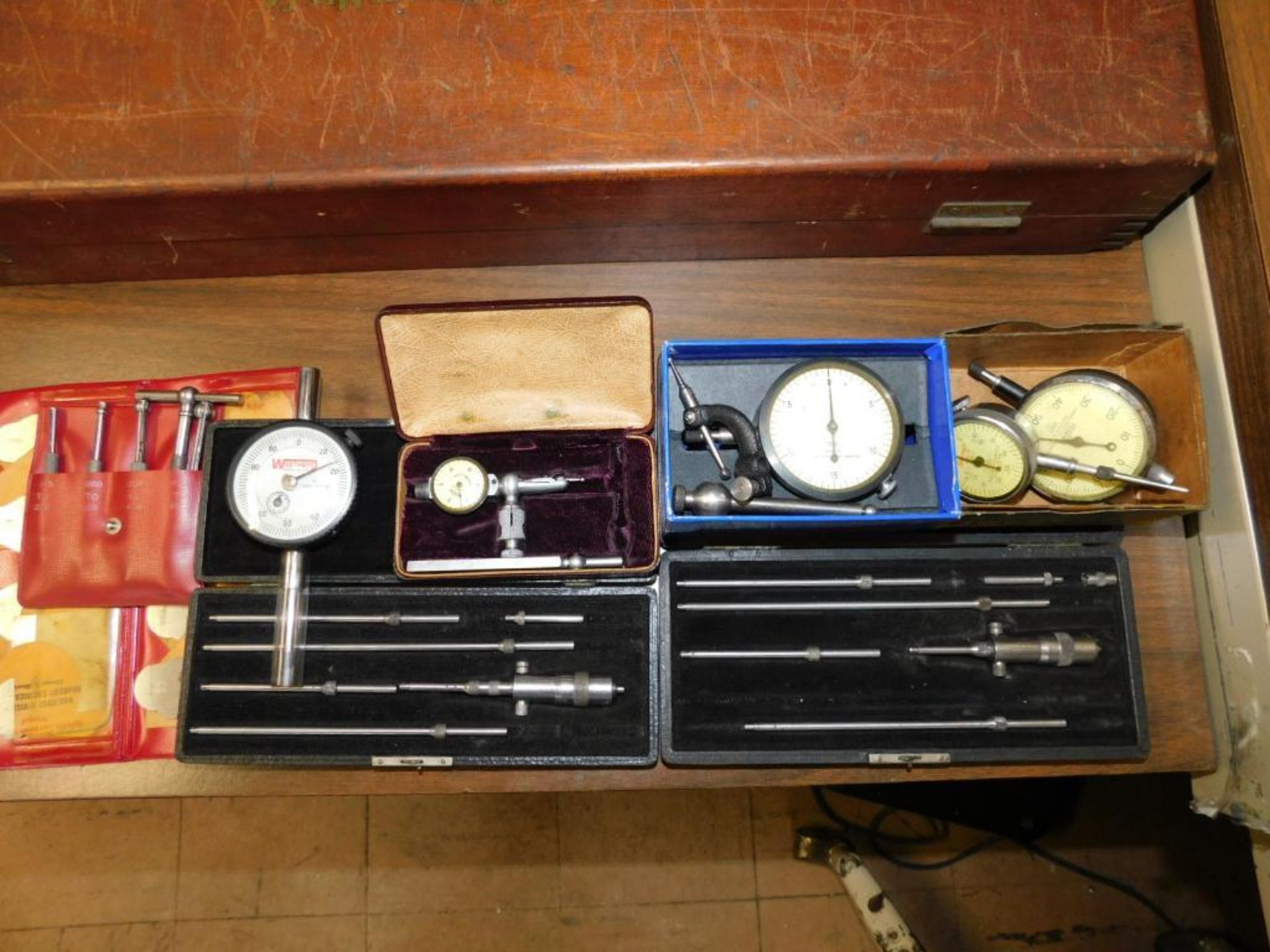 LOT: Assorted Inspection Equipment, Telescoping Gages, Radius Gages, Starrett No. 2 Micrometer Dial - Image 5 of 10