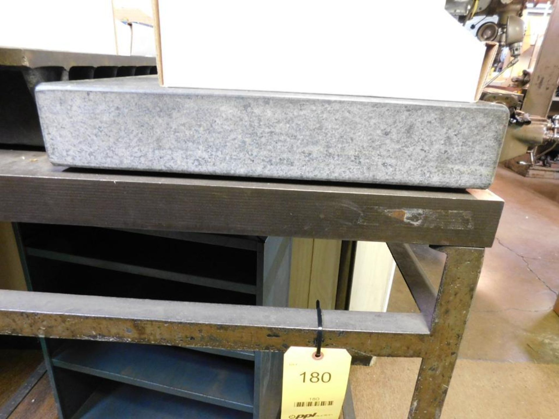 LOT: (1) 24" x 18" Granite Surface Plate, (1) 21" x 14" Steel Surface Plate on Steel Table, 37" x 27 - Image 2 of 4