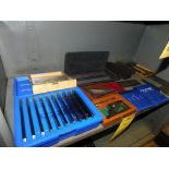 LOT: Contents of (2) Lower Shelves, Assorted Parallels, Squares, Assorted Precision Angle Blocks etc