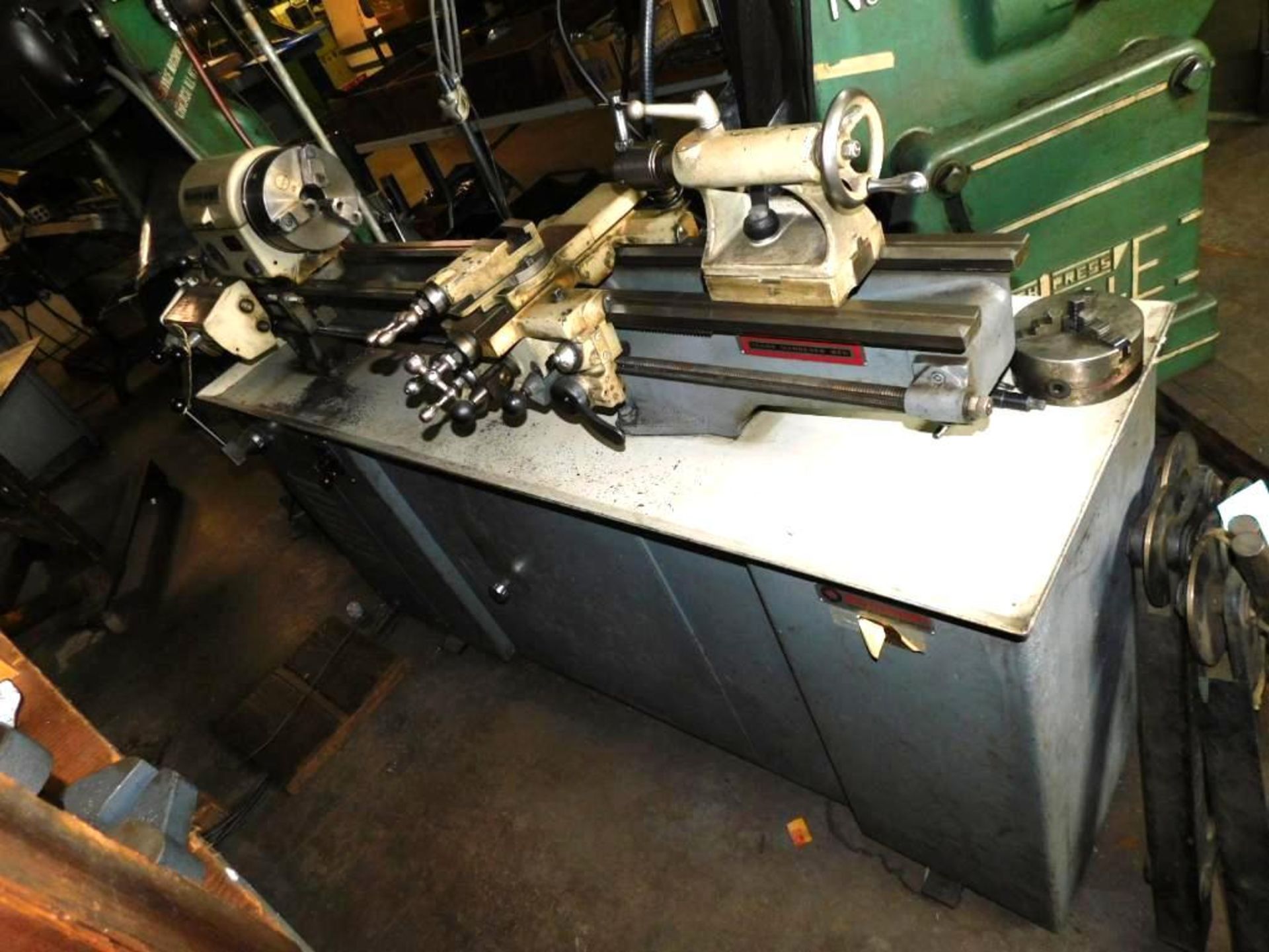 Rockwell 25-700 Lathe, S/N 1596162 6-3/4" Chuck, Tailstock, 1-1/4" Pipe Diameter, 10" Swing, 30" Dis - Image 7 of 13