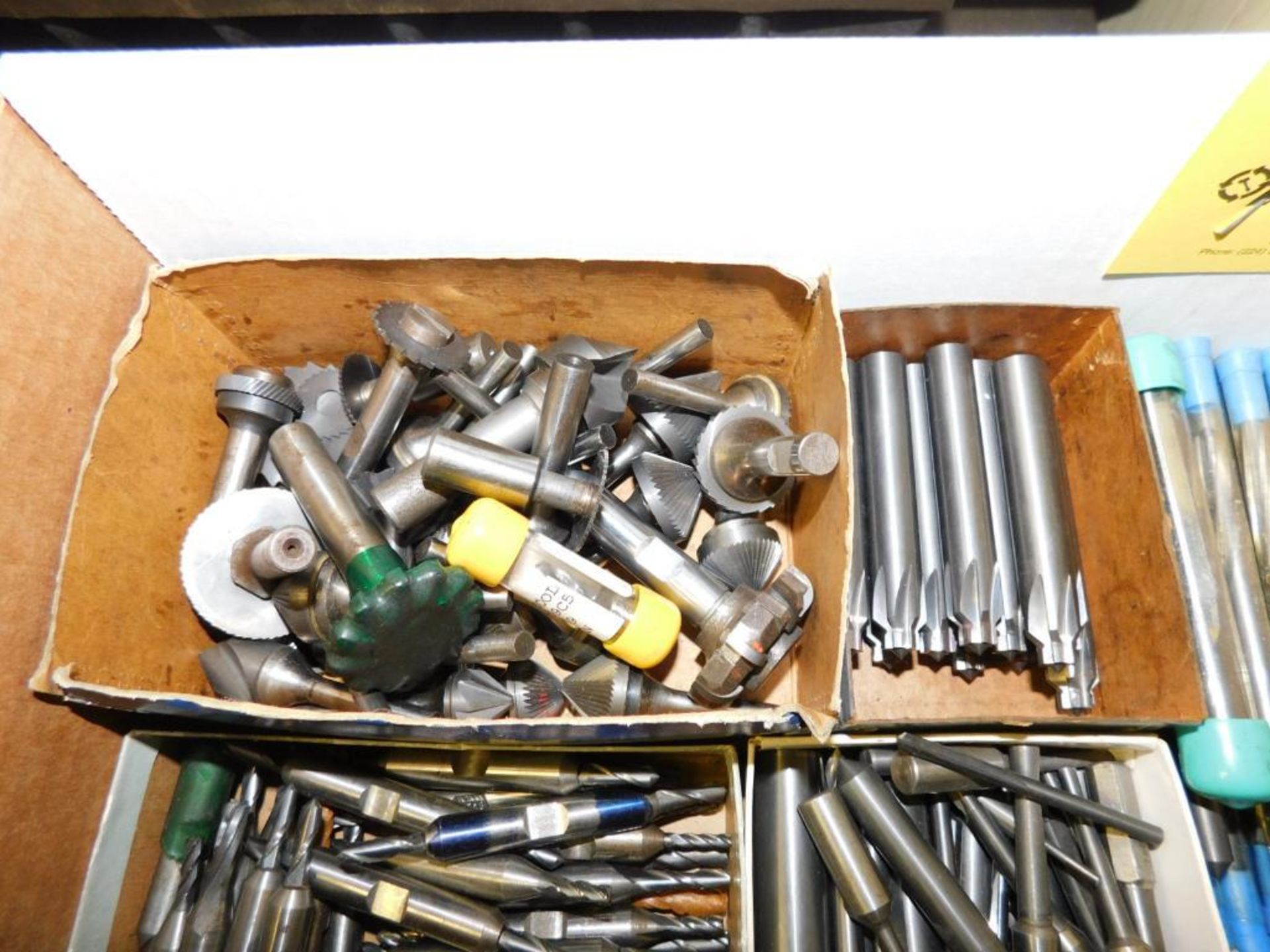 LOT: Assorted Carbide & HSS Tooling, Endmills, Counter Bores, Drill & Countersinks, Drills, Reamers, - Bild 5 aus 5