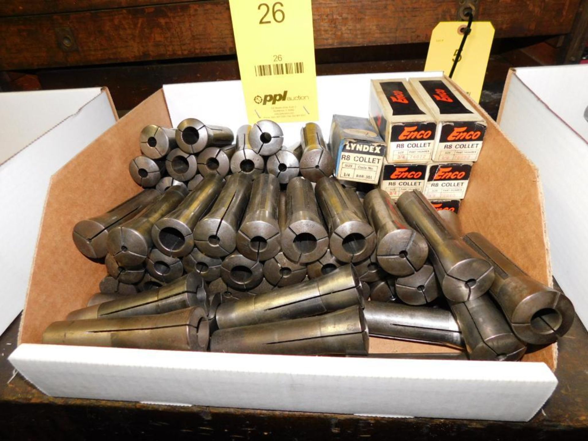 LOT: (6) NEW Enco R8 Collets, (1) Lyndex R8 Collet, Assorted R8 Collets - Image 4 of 4