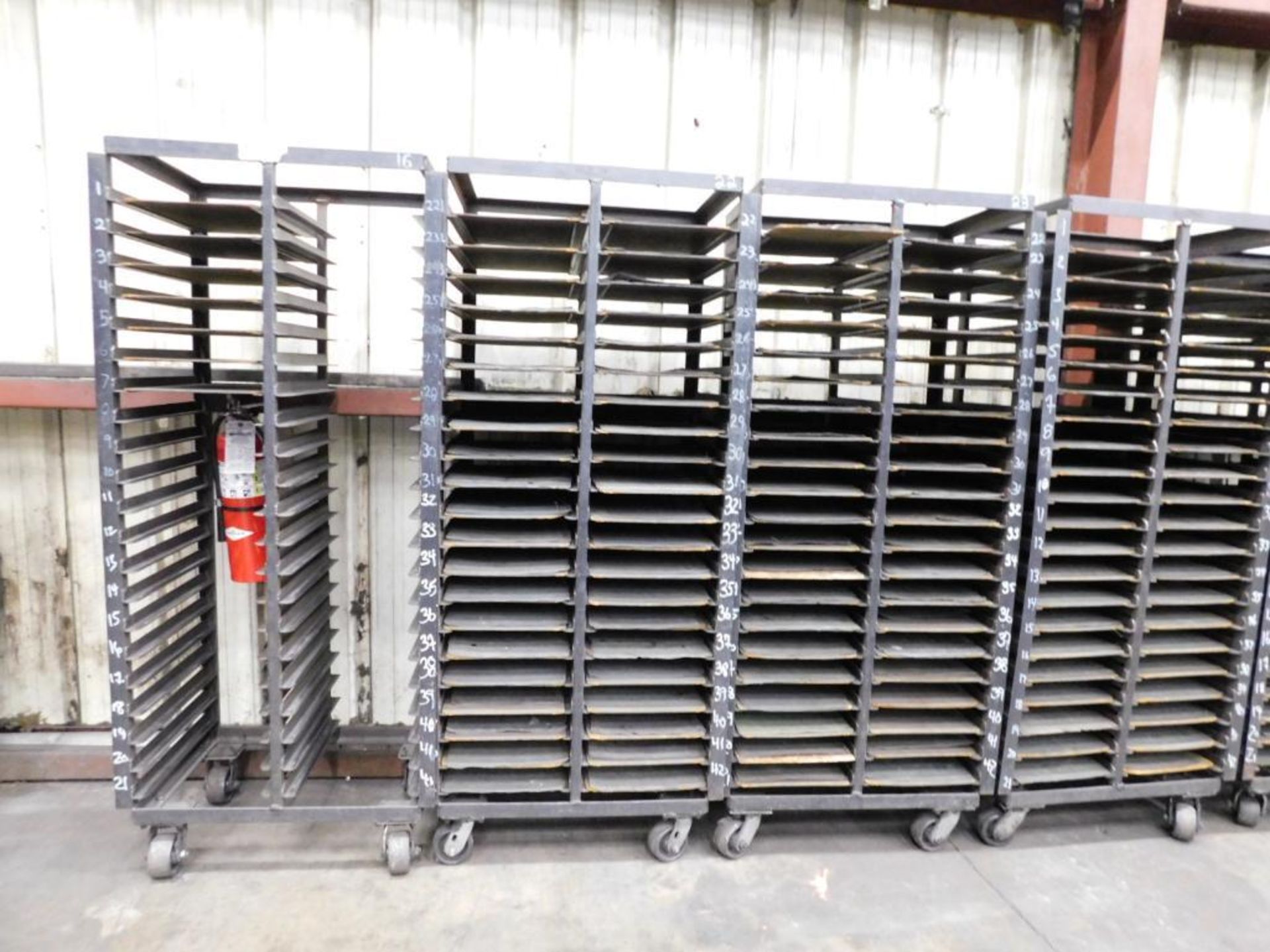LOT: (5) Rolling Parts Racks - Image 3 of 4