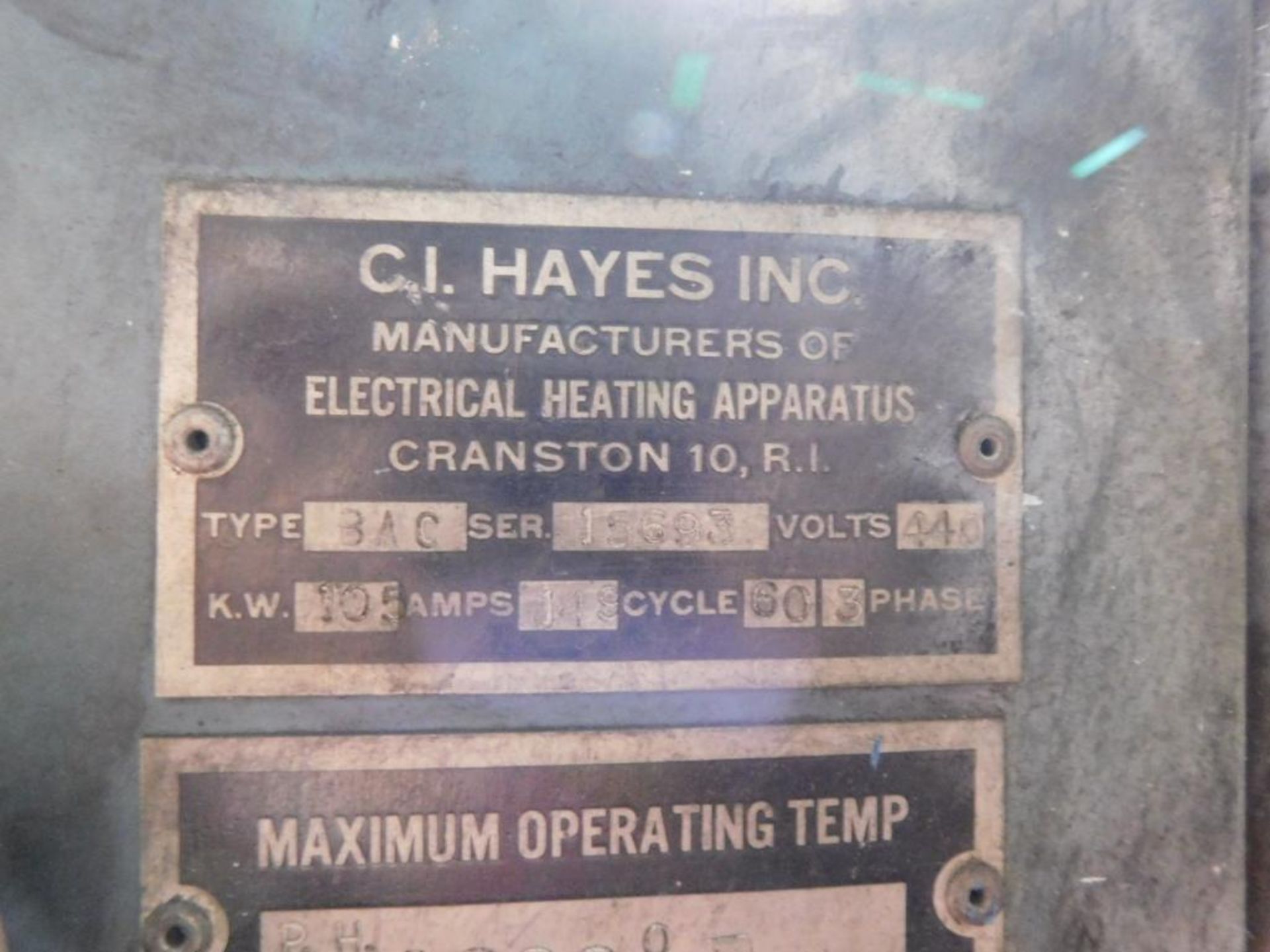 CI Hayes 18" Belt Sintering Furnace, 3 Zones, Type: BAC, S/N: 15693, 2,100 F Maximum Temperature Rat - Image 30 of 30