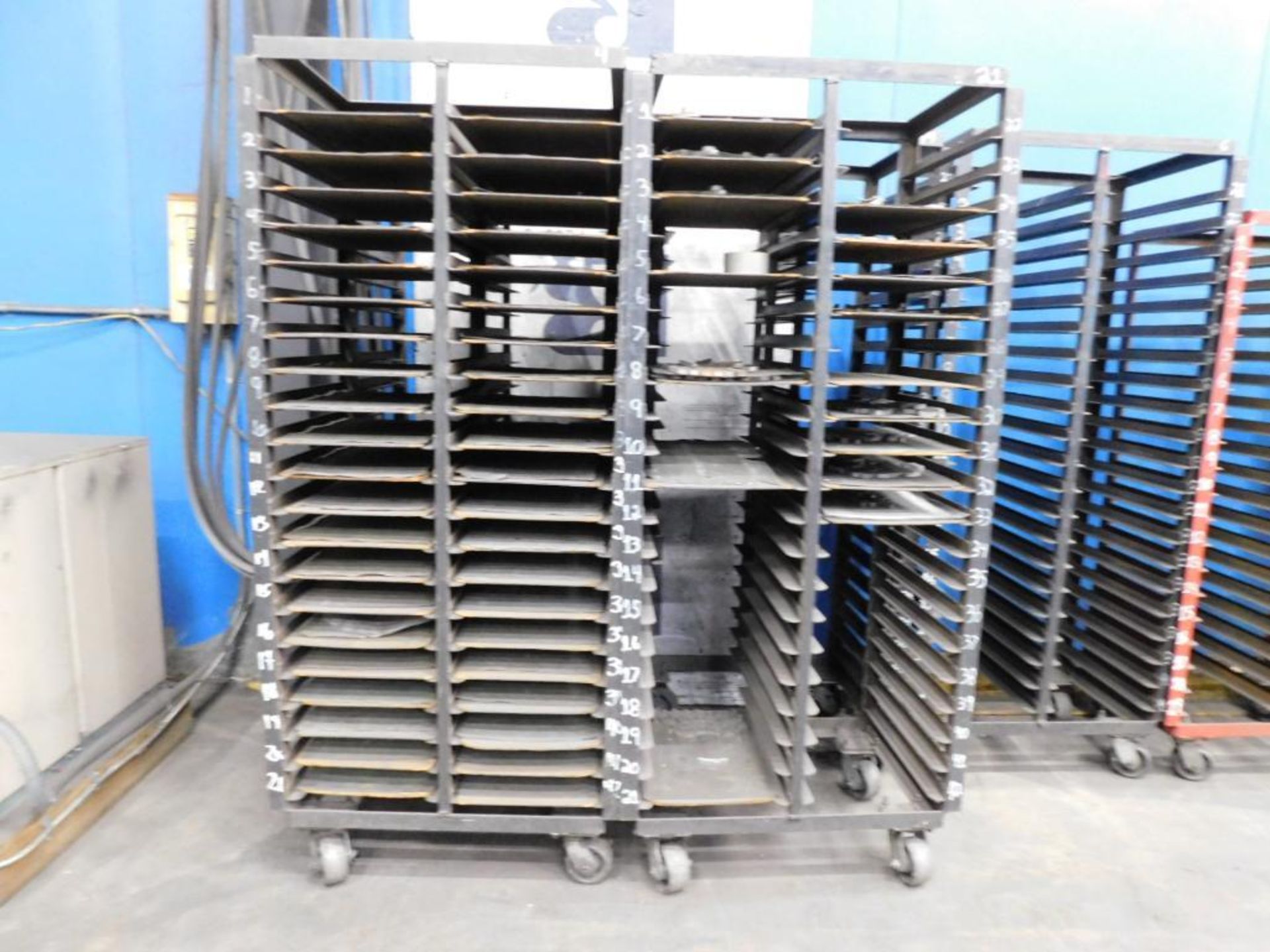 LOT: (7) Rolling Parts Racks - Image 3 of 5