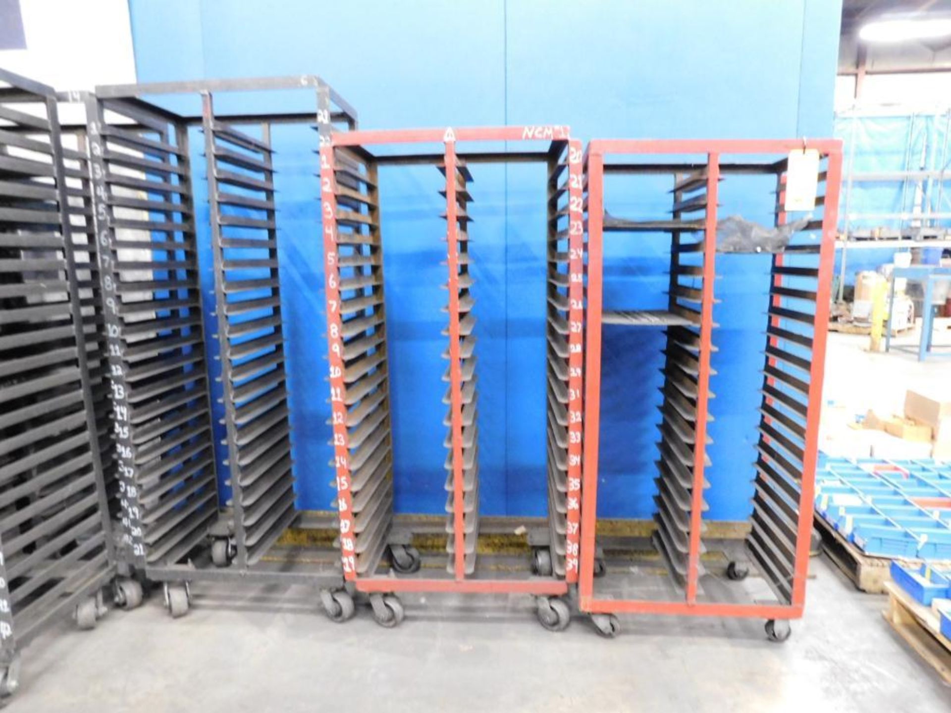 LOT: (7) Rolling Parts Racks - Image 5 of 5