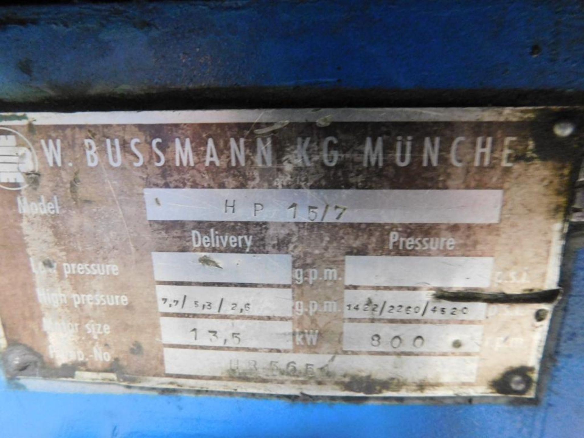 Bussmann Simetag 200 Ton Powder Compacting Press, Hydraulic, Model HPM-200S, S/N: M2727, 220 Tons Ma - Image 24 of 24