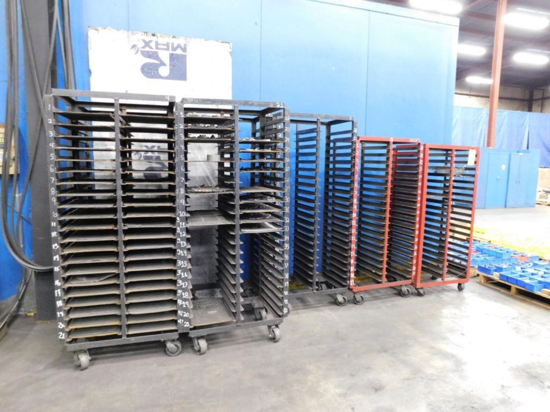 LOT: (7) Rolling Parts Racks - Image 2 of 5