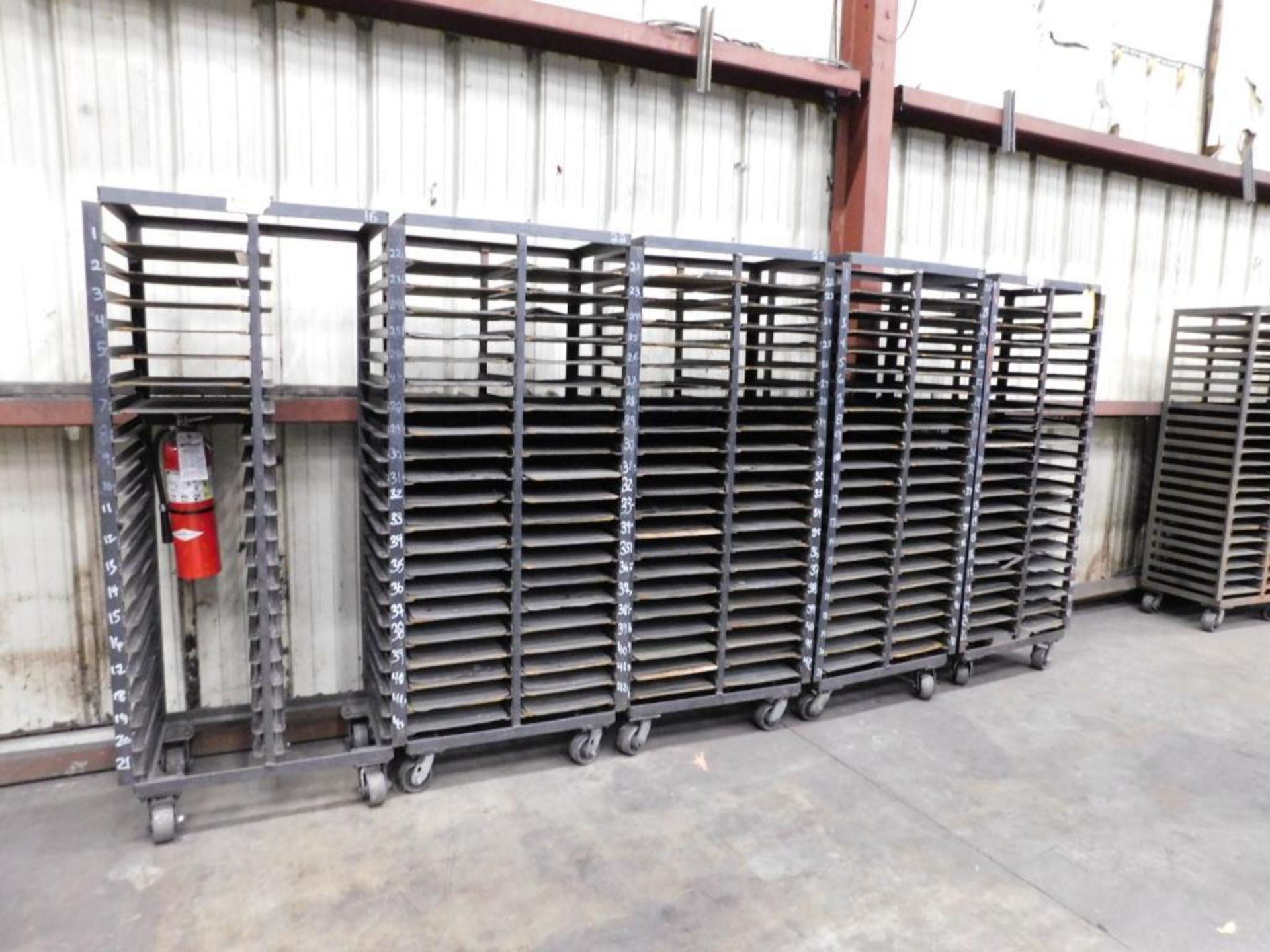 LOT: (5) Rolling Parts Racks - Image 2 of 4