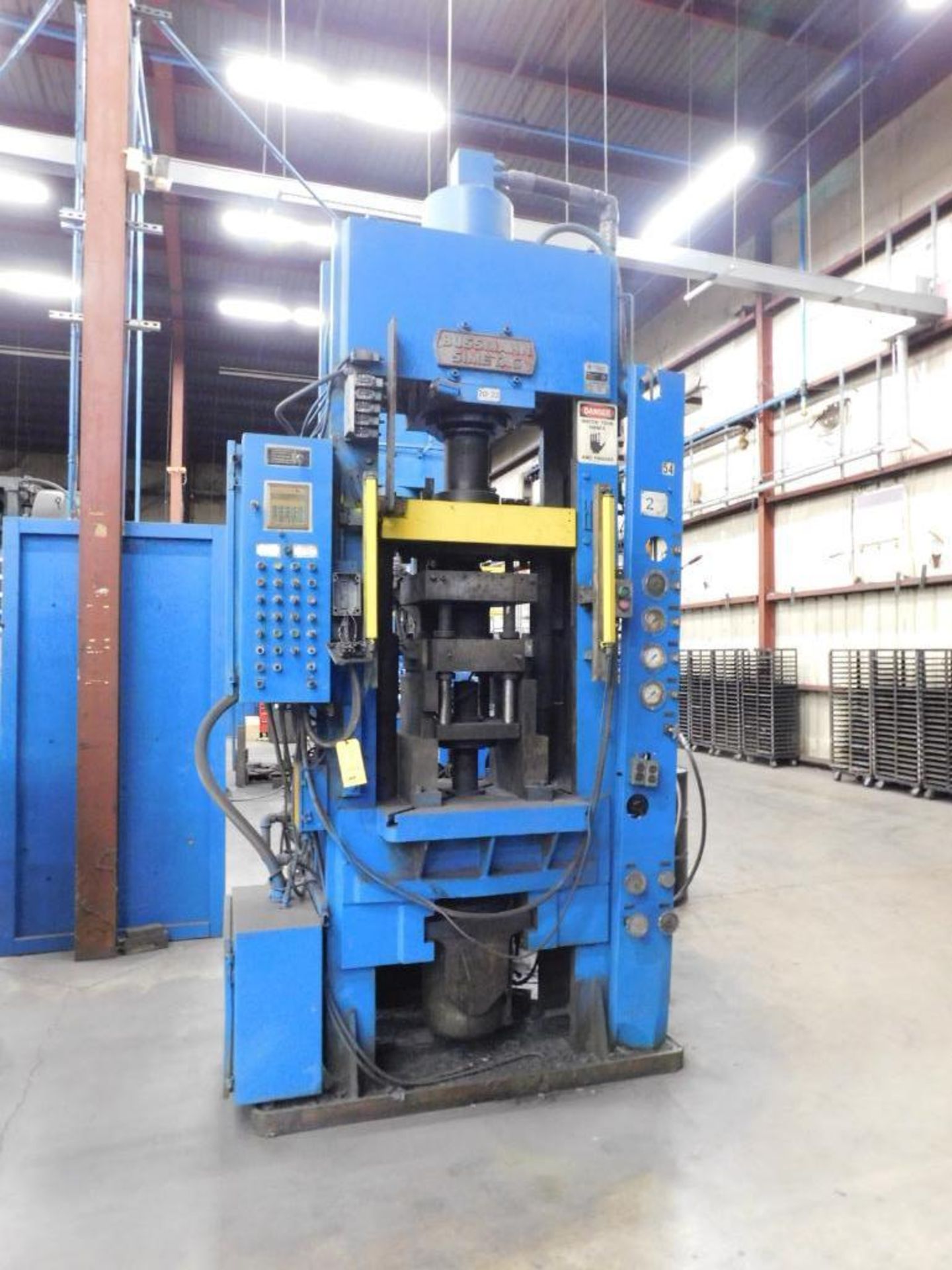 Bussmann Simetag 200 Ton Powder Compacting Press, Hydraulic, Model HPM-200S, S/N: M2727, 220 Tons Ma