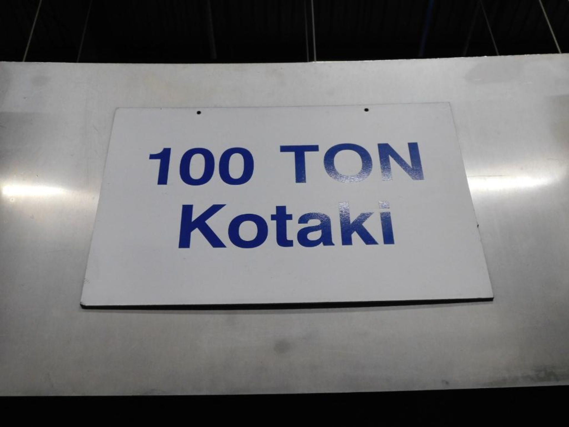 Kotaki Powder Compacting Press, Hydraulic, Model KPH-100, S/N: 2123, 100 Ton Maximum Pressing Force, - Image 25 of 27