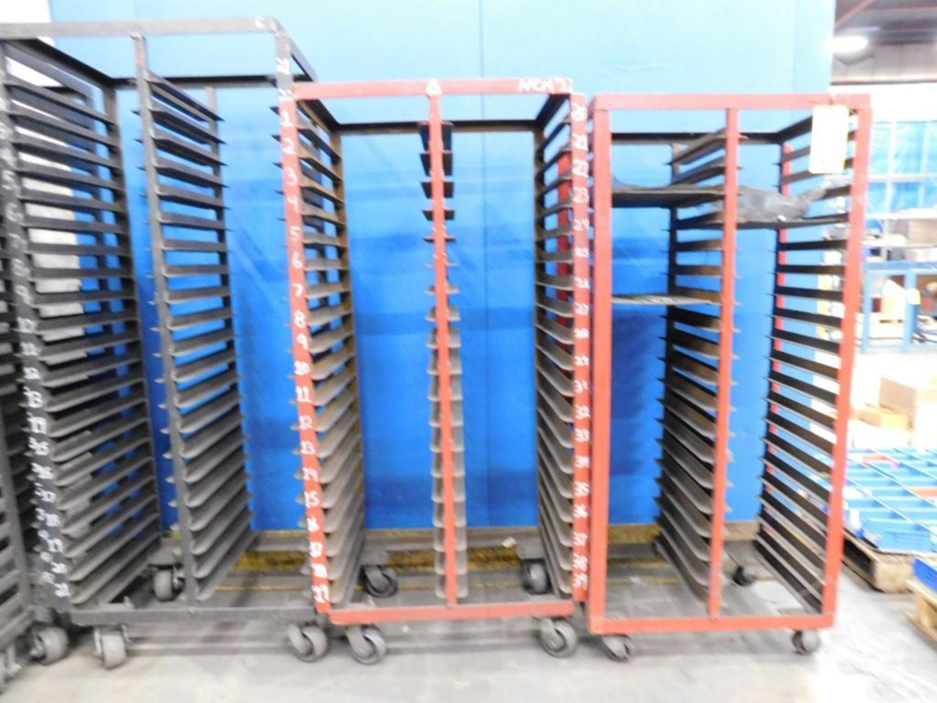 LOT: (7) Rolling Parts Racks - Image 4 of 5