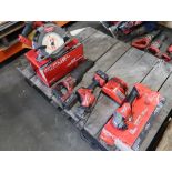 LOT: Milwaukee M18 Fuel Sawzall Reciprocating Saw, Milwaukee M18 Fuel 7-1/4 Circular Saw Bare, Milwa