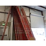 LOT: (4) 32' Fiberglass Extension Ladders