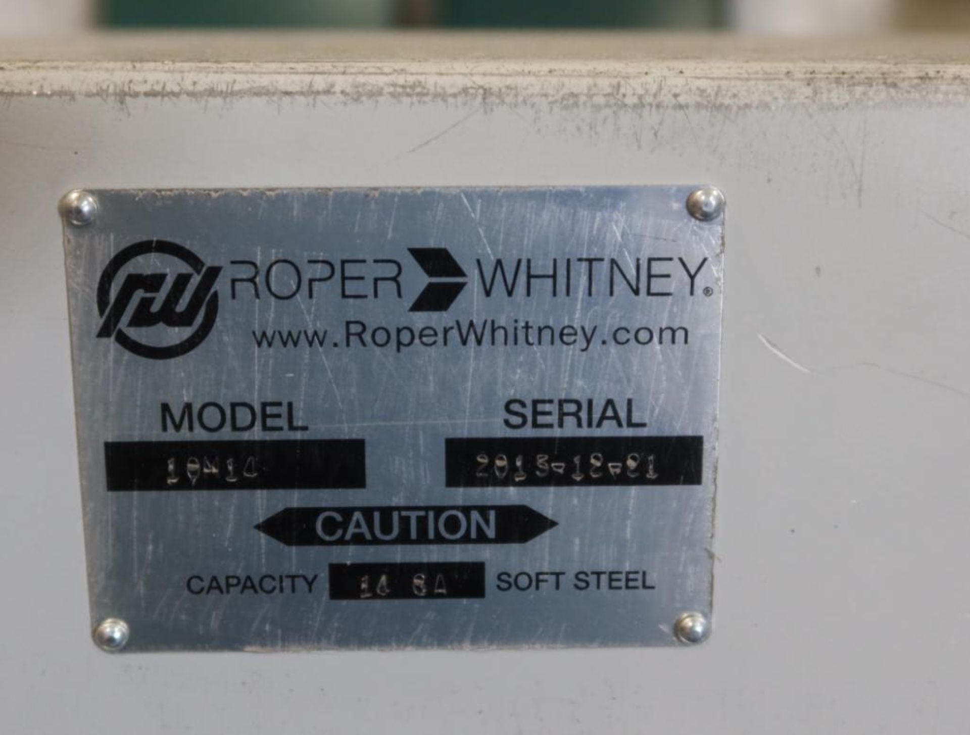 2022 Roper Whitney 10M14 Mechanical Sheet Metal Shear, 230V, 3 Phase, 60 Hz, Electric, 14 Gauge Mild - Image 9 of 9