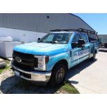 2019 Ford F-250 4 Door Service Body w/Ladder Rack, Gas, License# LVW-H83, VIN 1FD7W2A66KED43926, 88,