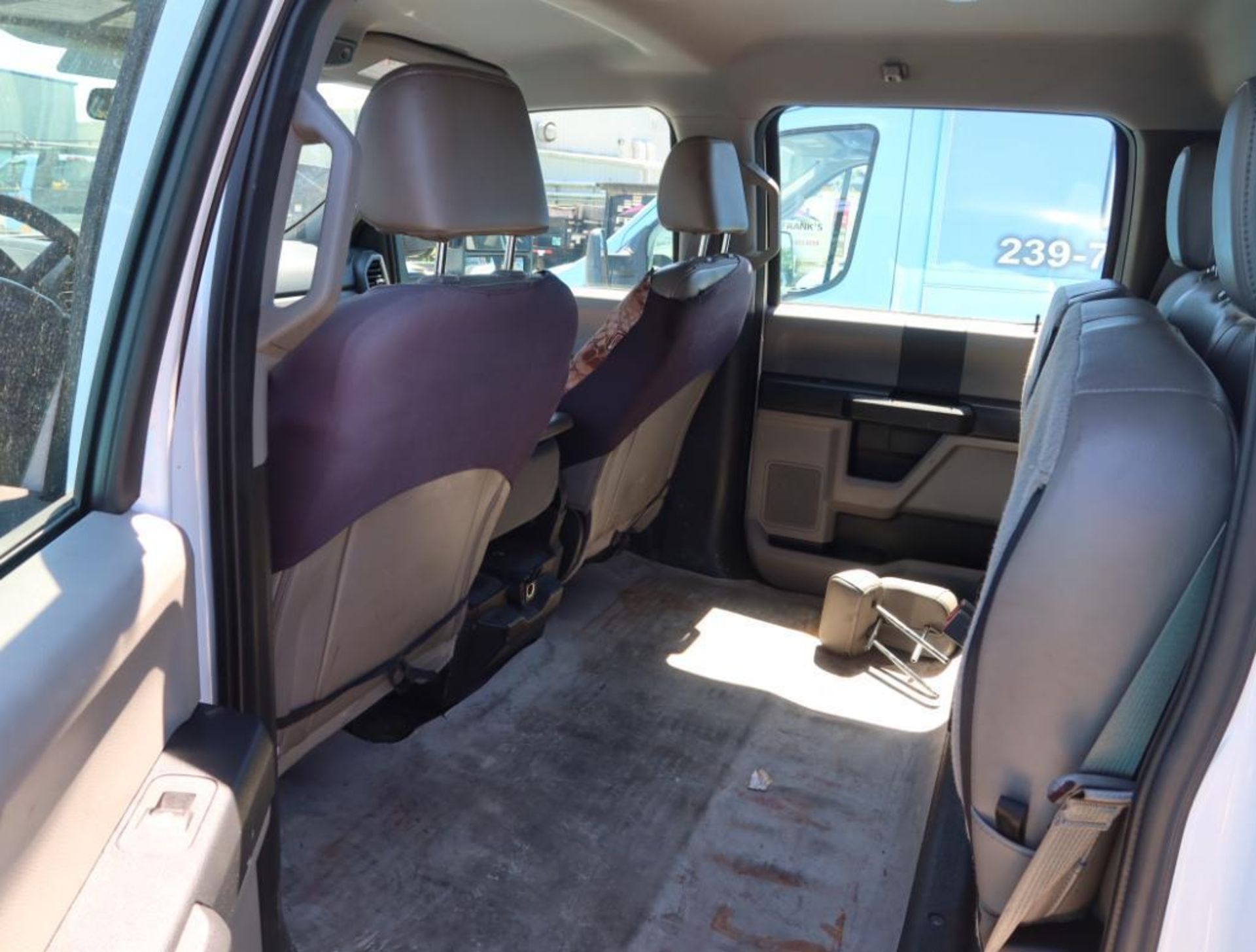 2019 Ford 4WD Crew Cab F-550 Super Duty Flat Bed, Dual Wheel w/Tool Box, Diesel, License# NPW-I96, V - Image 8 of 16