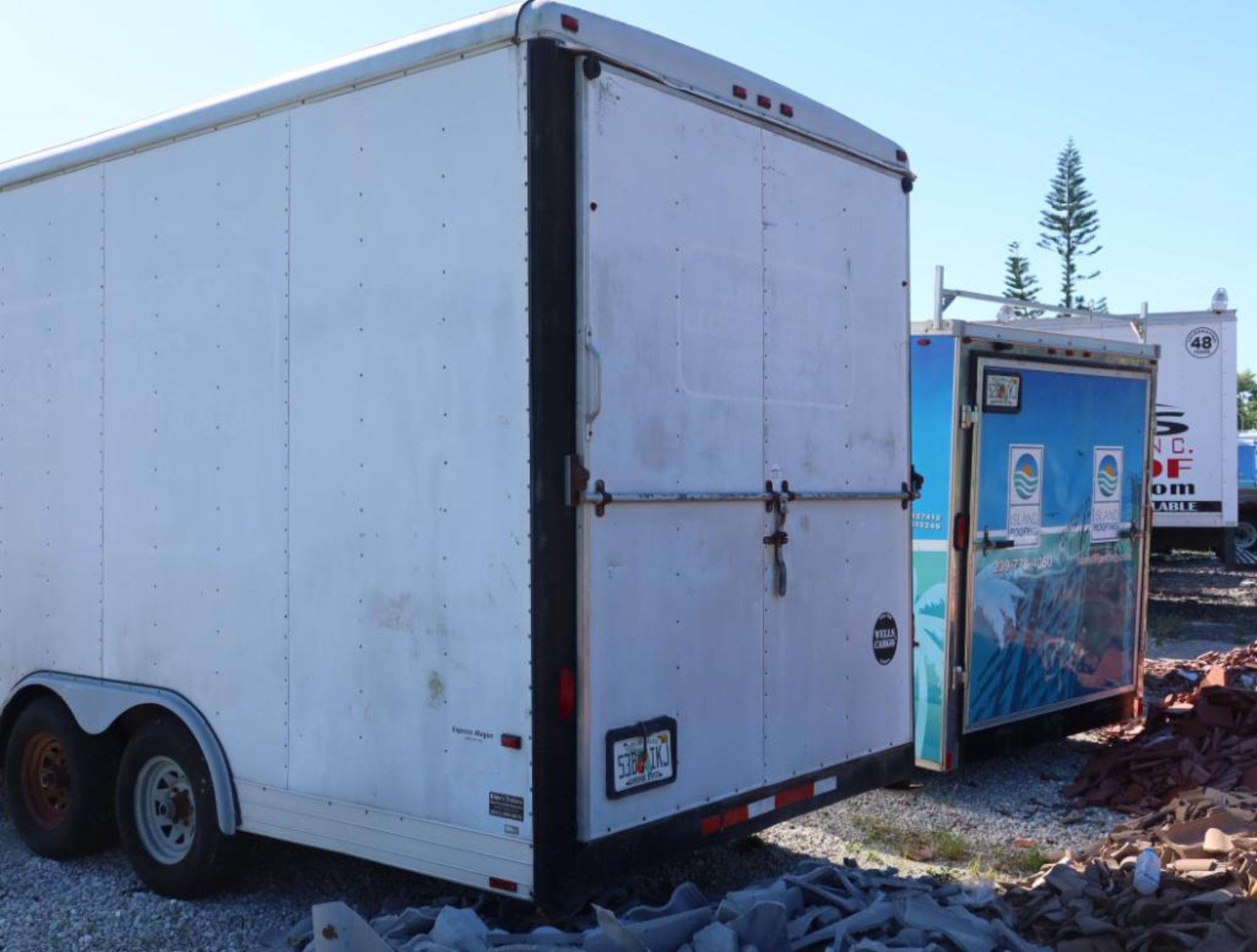 20' x 7' 6" Wells Cargo Enclosed Tandem Axel Cargo Trailer, Side Swing Door, Rear Ramp Door - Image 3 of 4