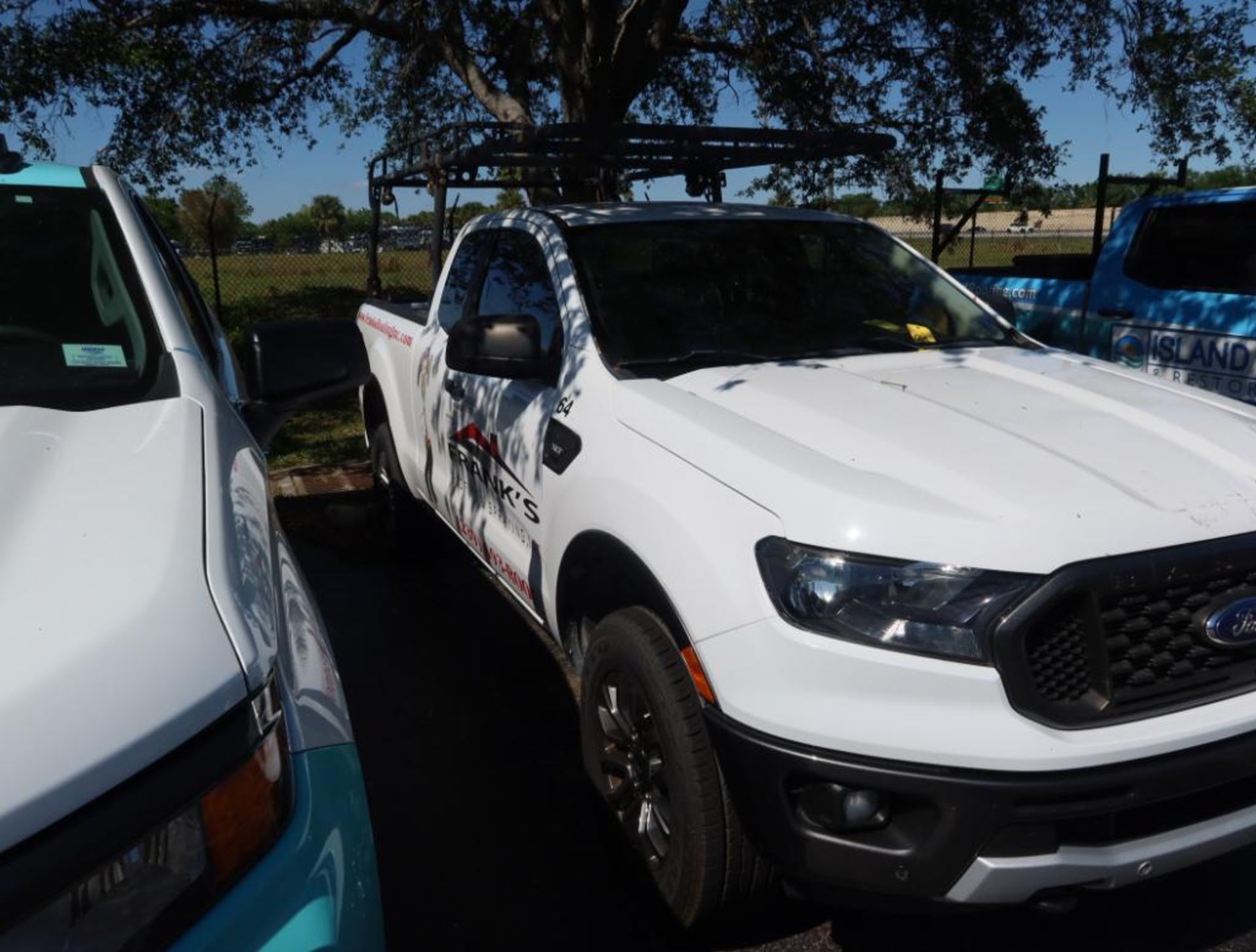 2019 Ford Ranger Ecoboost Ladder Rack and Tool Box, Gas, License# 55BIKJ, VIN 1FTER1EH6KLB12352, 55, - Image 3 of 8