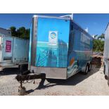 16' x 7' Enclosed Tandem Axel Cargo Trailer, Side Swing Door, Rear Ramp Door (DELAYED TITLE)